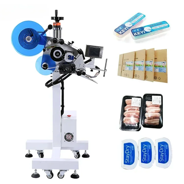 FK835 High Speed automatic flat assembly line labeling machine Desktop Label Applicator Machine Bag Labeling Machine head