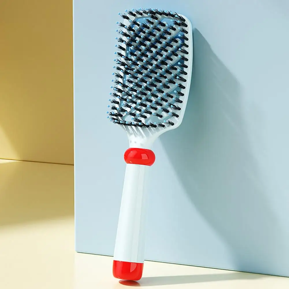Blow Drying Brush Vented Hair Brush Curved Vented Hair Detangling Brush Scalp Massage Paddle for Wet Dry Hair Blow for Men