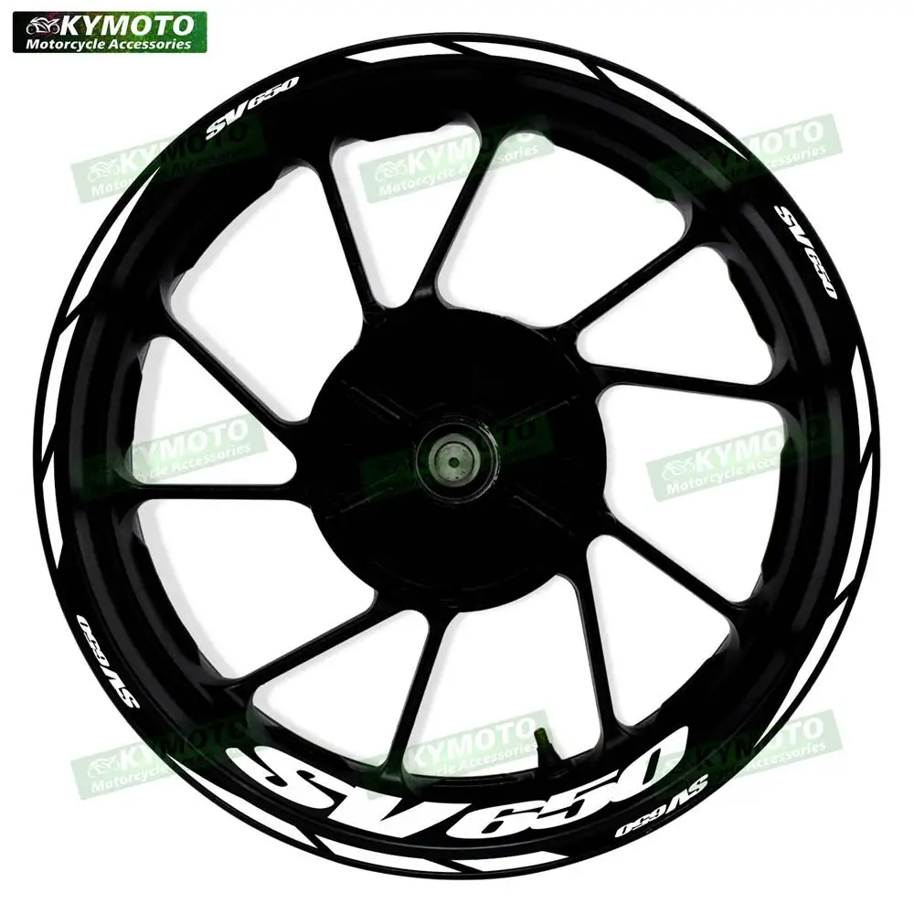 

For SV650 SV 650 motorcycle accessories 17 inch front and rear wheel stickers fairing rim reflective decals decoration