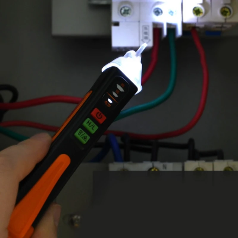 652F Non-Contact Voltage Tester /AC Voltage Tester with Dual Range AC 12V-1000V/48V-1000V Electrical Pen with LCD Display