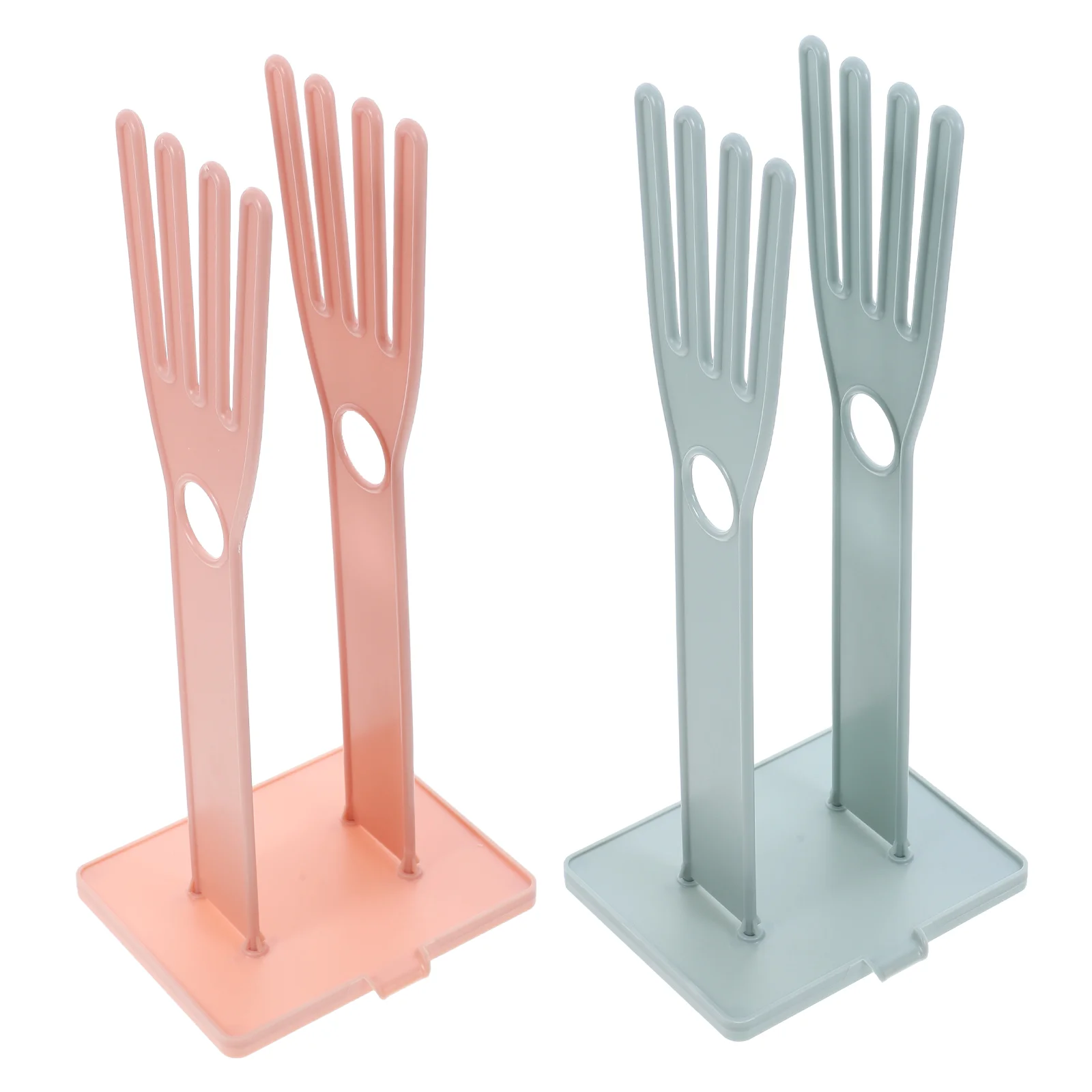 

2 Pcs Dryer Machine Glove Drain Rack Hanging Drying Kitchen Towel Stand Holder Storage