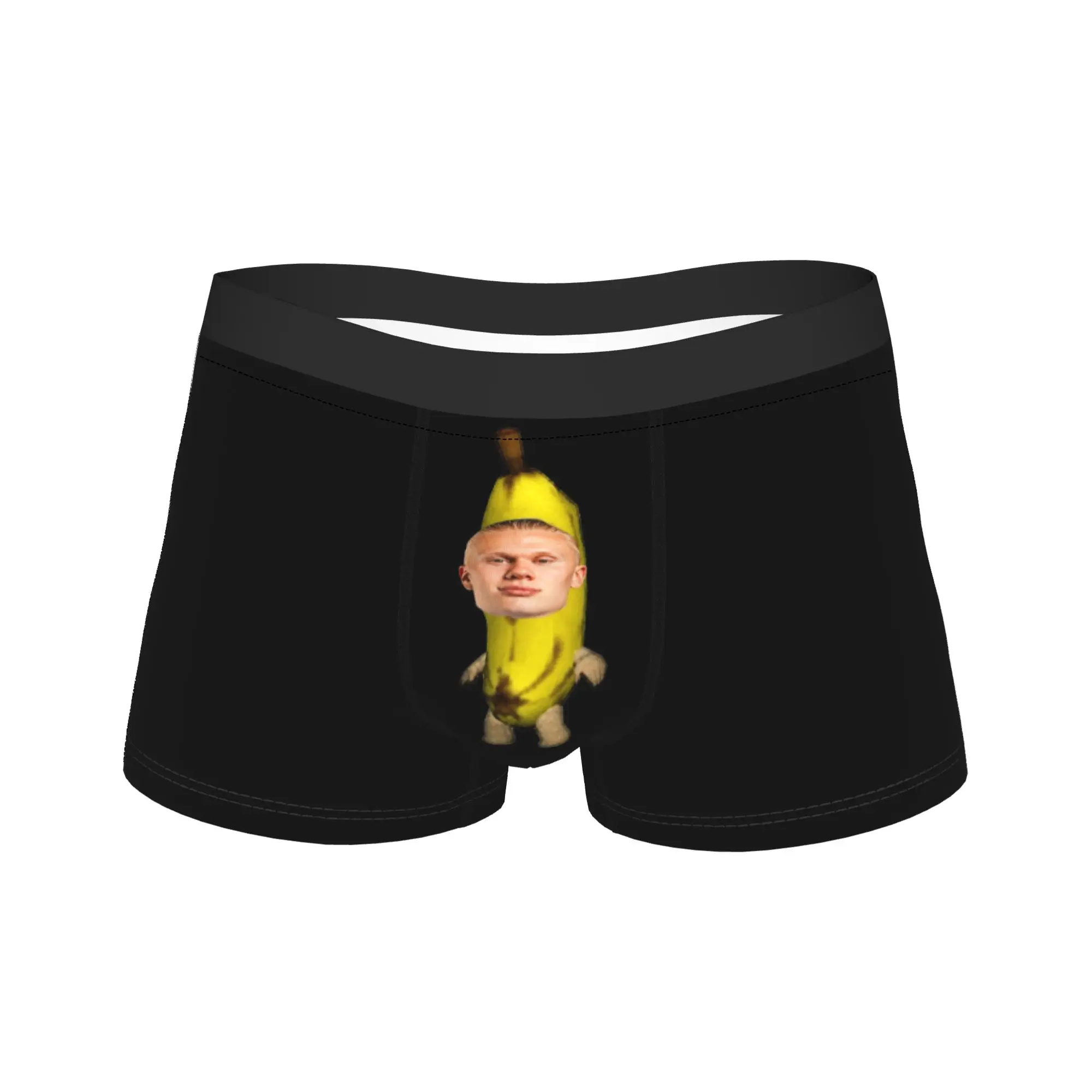 Men's Haalands Meme Long Underwear Football Star Sexy Boxer Briefs Shorts Panties Male Soft Underpants Plus Size