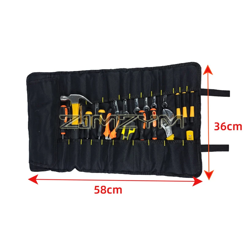 1Pcs Multifunction Tool Bag Practical Carrying Handles Oxford Canvas Chisel Roll Bags For Tools