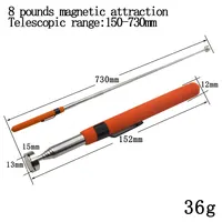 8 Pound Magnetic Retractable Pickup Orange Suction Iron Rod Portable Multifunctional Extractor Pen Clip Automotive Repair Tools 2