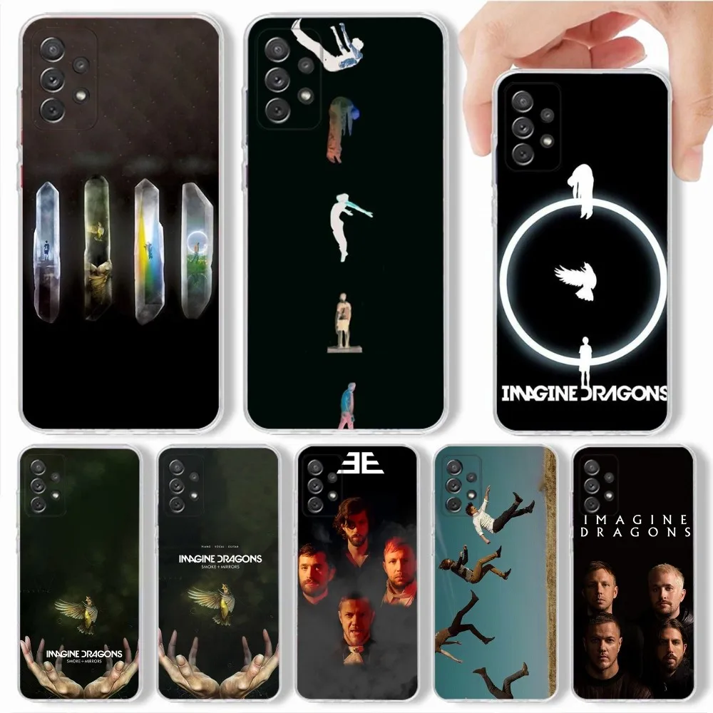 Imagine D-Dragons Band Phone Case For Samsung,Galaxy,S20,S21,S22,S23,Fe,Lite,Plus,Ultra Note Shell