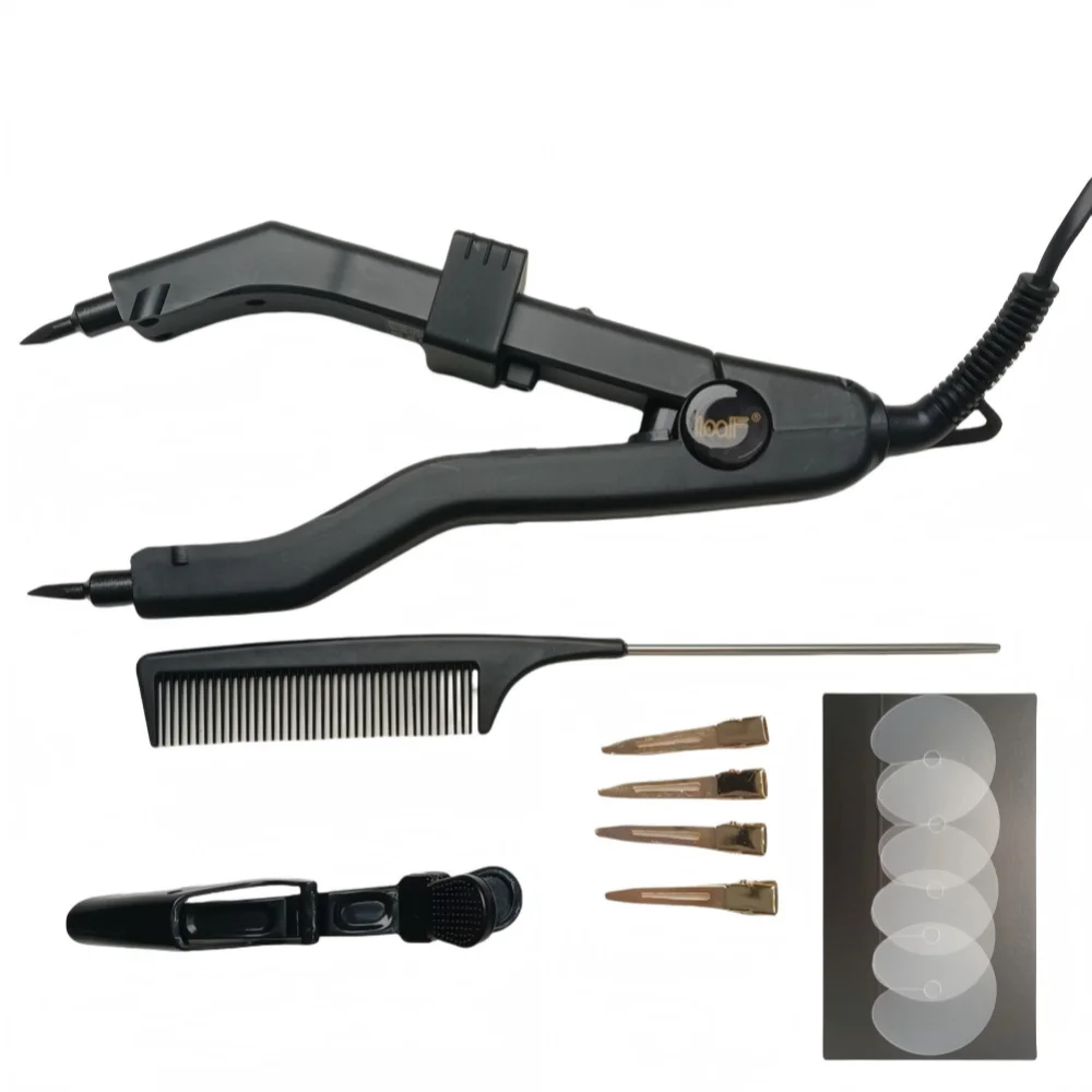 

Последняя версия, острый наконечник, Joint JR-609, профессиональные терможелезные соединители для волос, инструменты для наращивания волос с кератином, вилка стандарта ЕС/Австралии/США/Великобритании