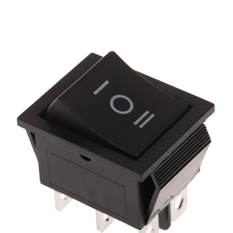 5Pcs Ship Type Switch KCD4 Double-sided Self Resetting Bidirectional Arrow Lockless DC Motor Forward And Reverse Switch