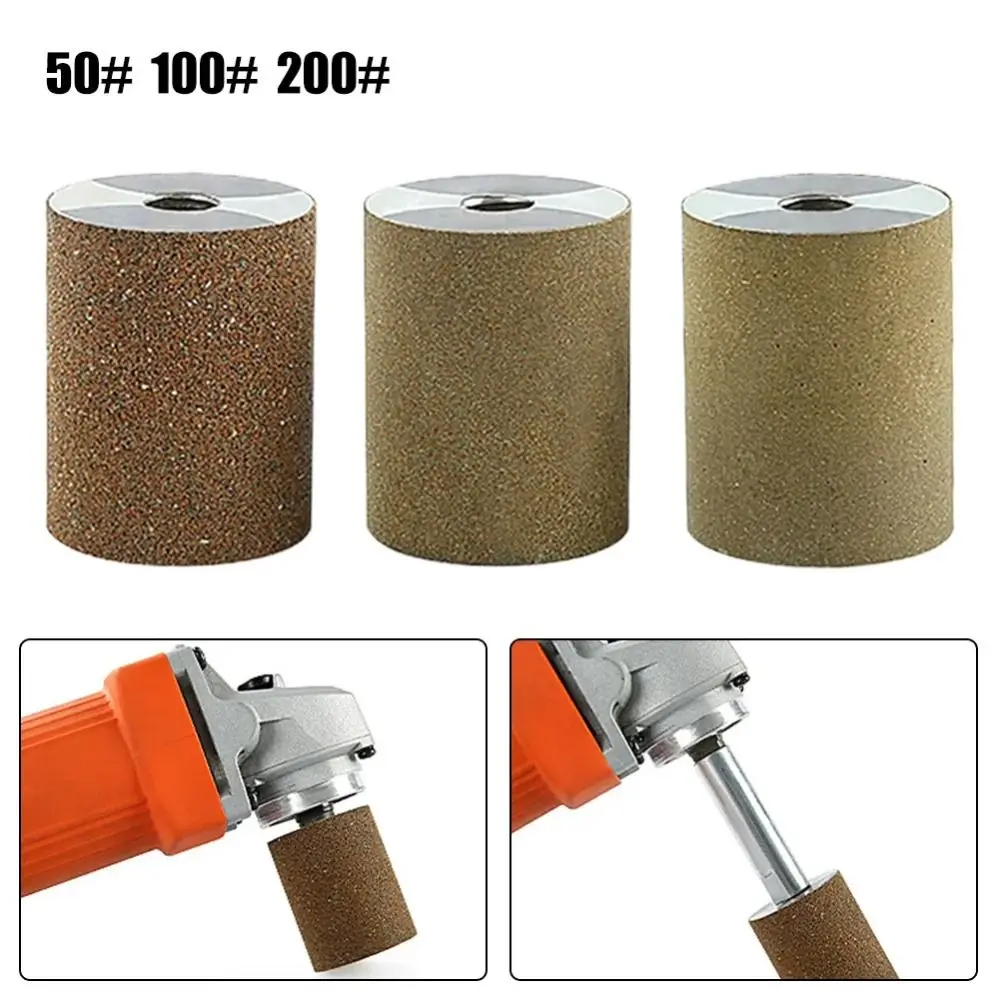 1Pcs 100 Type Angle Grinder Diamond Polishing Wheel M10 Thread 50/100/200 Grit Stone Grinding Head Abrasive Tools Cylindrical