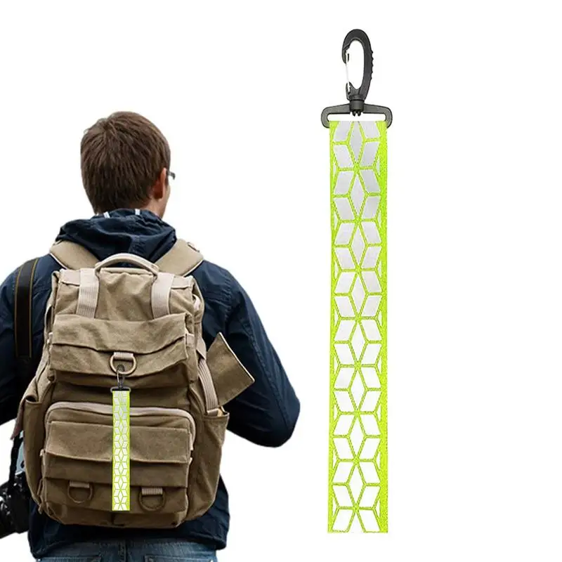 Reflective Backpack Pendant Reflective Safety Keychain For Backpack Carefully Designed Safety Supplies For Camping