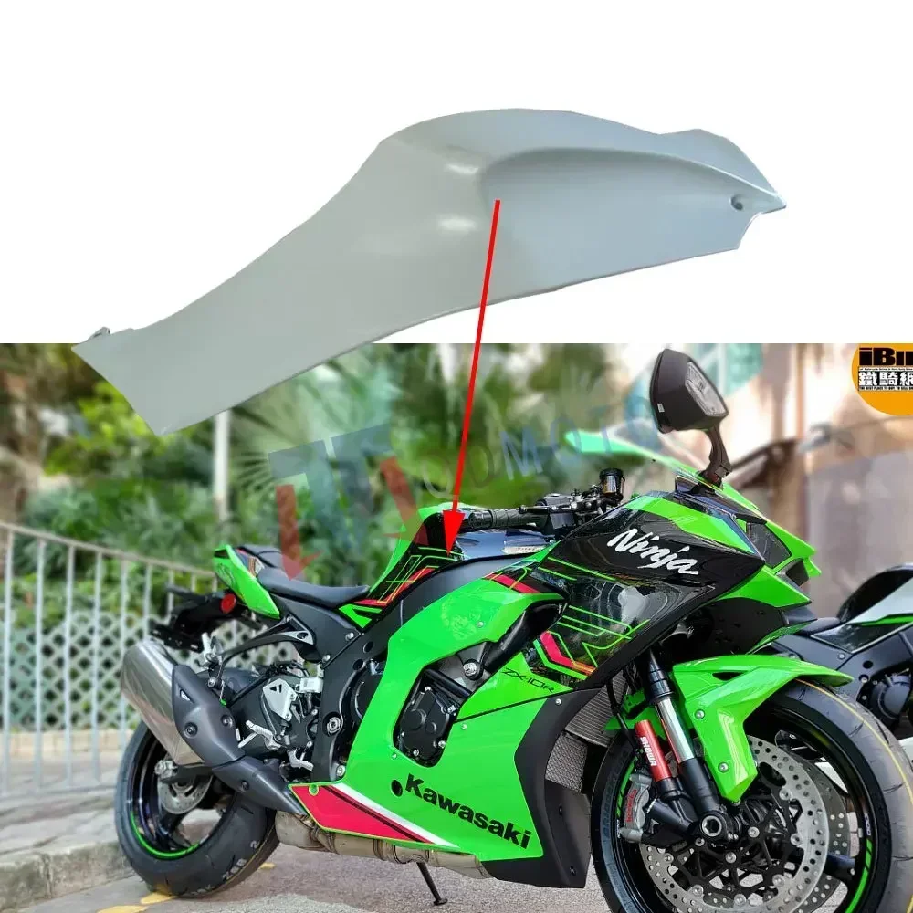 For Kawasiki ZX-10R 2021 2022  Motorcycle Unpainted Fuel Tank Left and Right Side Plate ABS Injection Fairing