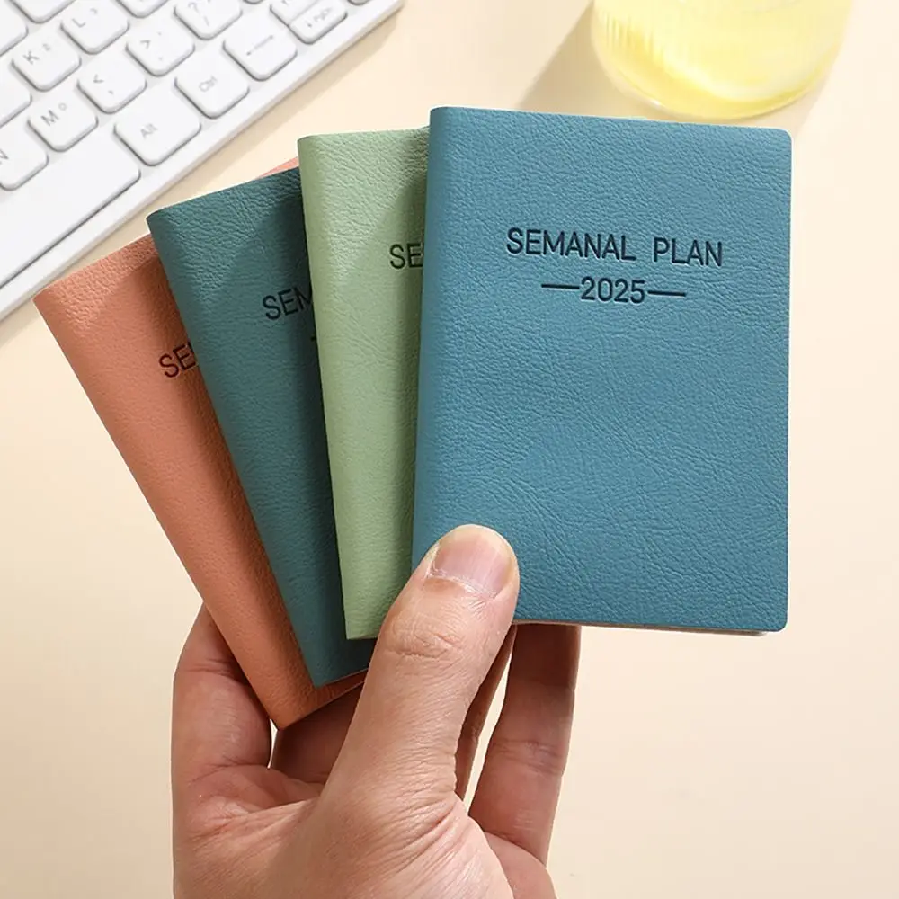 2025 A7 Spanish Agenda Book With Calendar Notebook Daily Weekly Monthly Planner Notebook To Do List Notepad School Office Supply