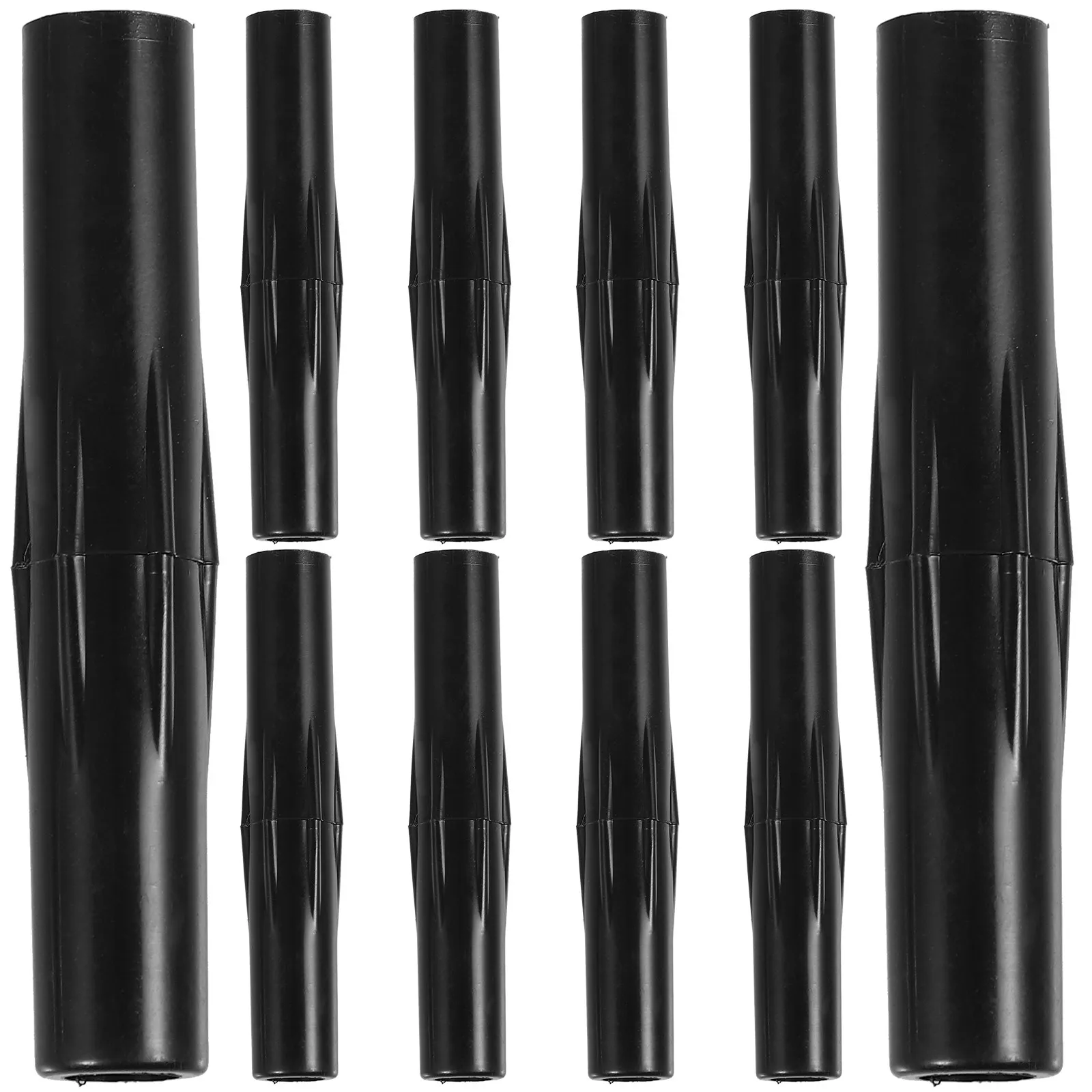 10Pcs Flagpole Connector Sleeve Heavy Duty ABS Flagpole Joints Coupler for Flagpoles Signage Extension Secure Stable Linking