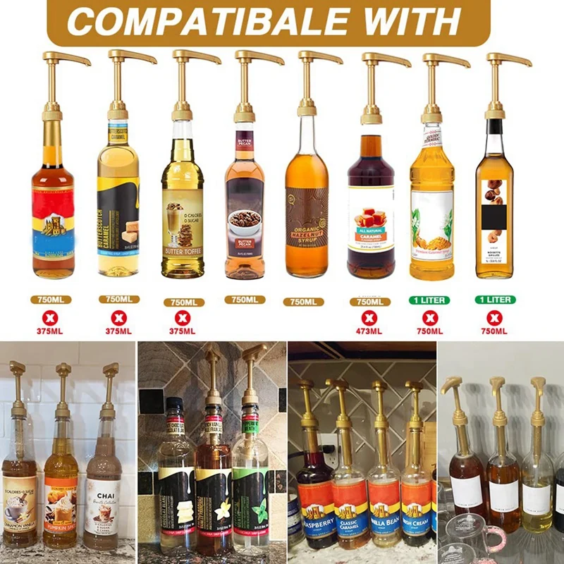 10PCS Coffee Milk Tea Dispenser Syrup Pump Liquid Dispenser For Syrup Dispenser Pump Kitchen Tools