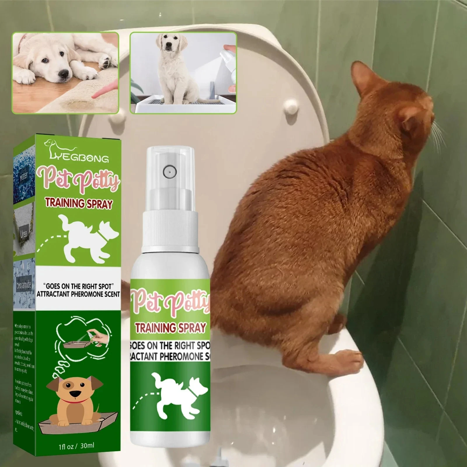 Indoor Pet Potty Training Spray, Indutor Dog Poops, Cat Posicionamento Defecação, Puppy Stool Localização, Pet WC