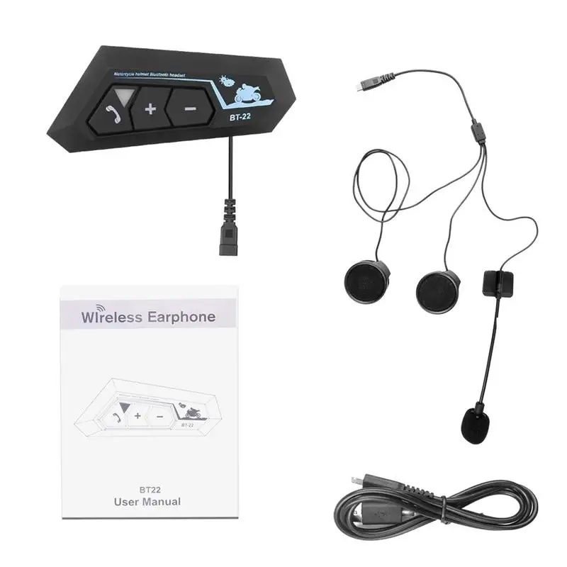 

Motorcycle Wireless Helmets Headset BT. 5.0 Waterproof Outdoor Helmets Earphone Waterproof Motorbike Headphone Hands-free