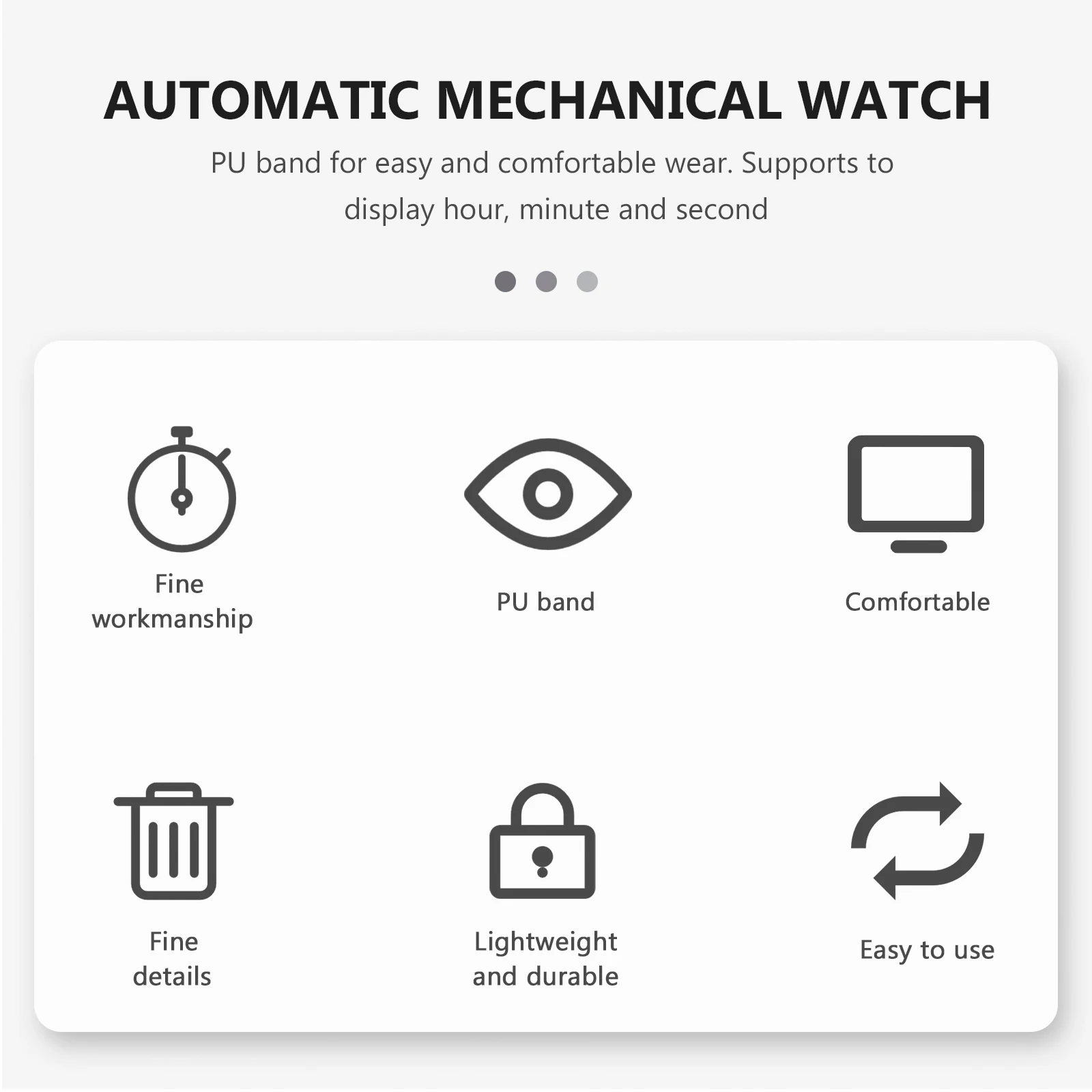 

Automatic wrist watch Men's mechanical watch Mechanical wrist watch Men's wrist watch Automatic mechanical watch