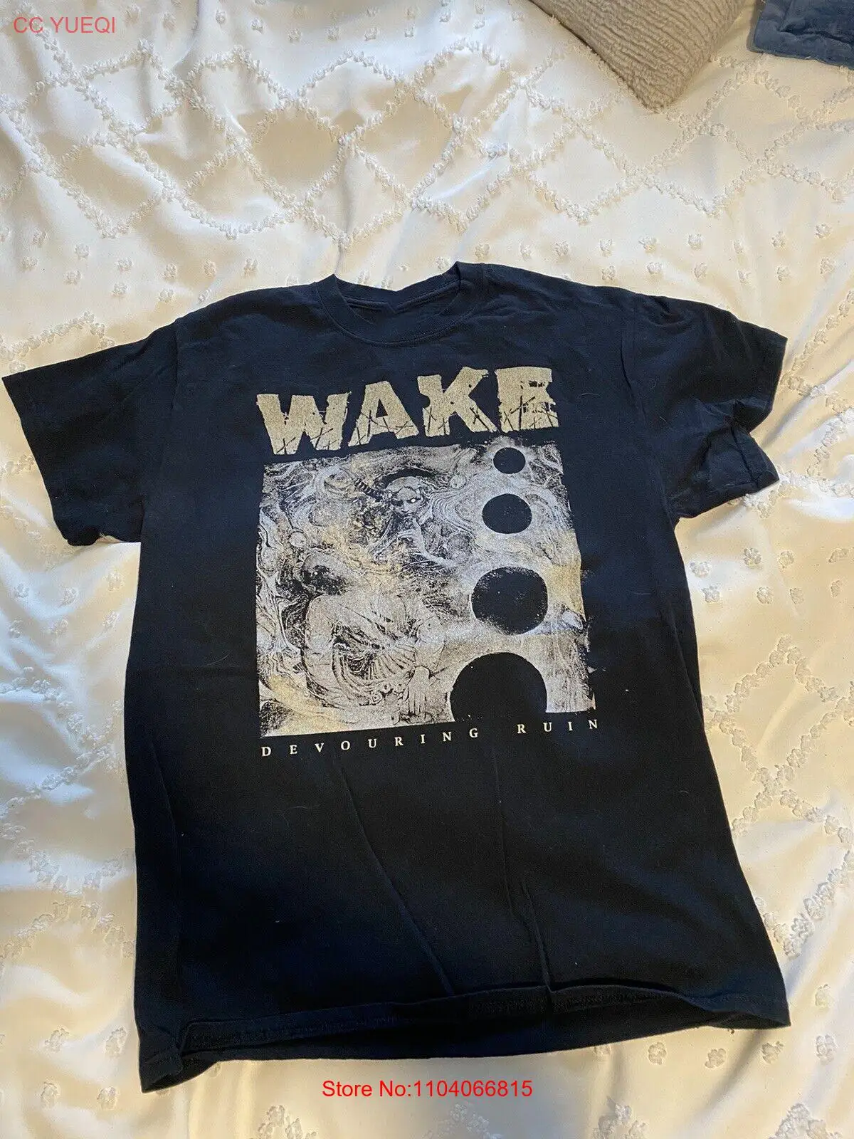 Wake Band Devouring Ruin Black Unisex Tee Cotton Shirt All Size