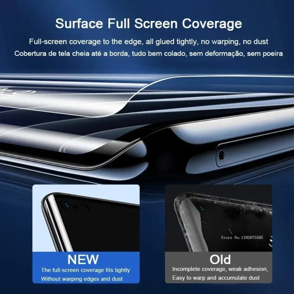 3 Stück Hydro gel folie mit voller Abdeckung für oneplus 11 10 9 8 7 6 8t 7t 6t 9r pro Displays chutz folien für ace 2 pro nord 2 nicht Glas – Detail 2