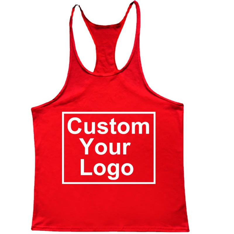 Customized logo new fashion sleeveless shirt vest men\'s fitness shirt men\'s fitness training fitness vest sports