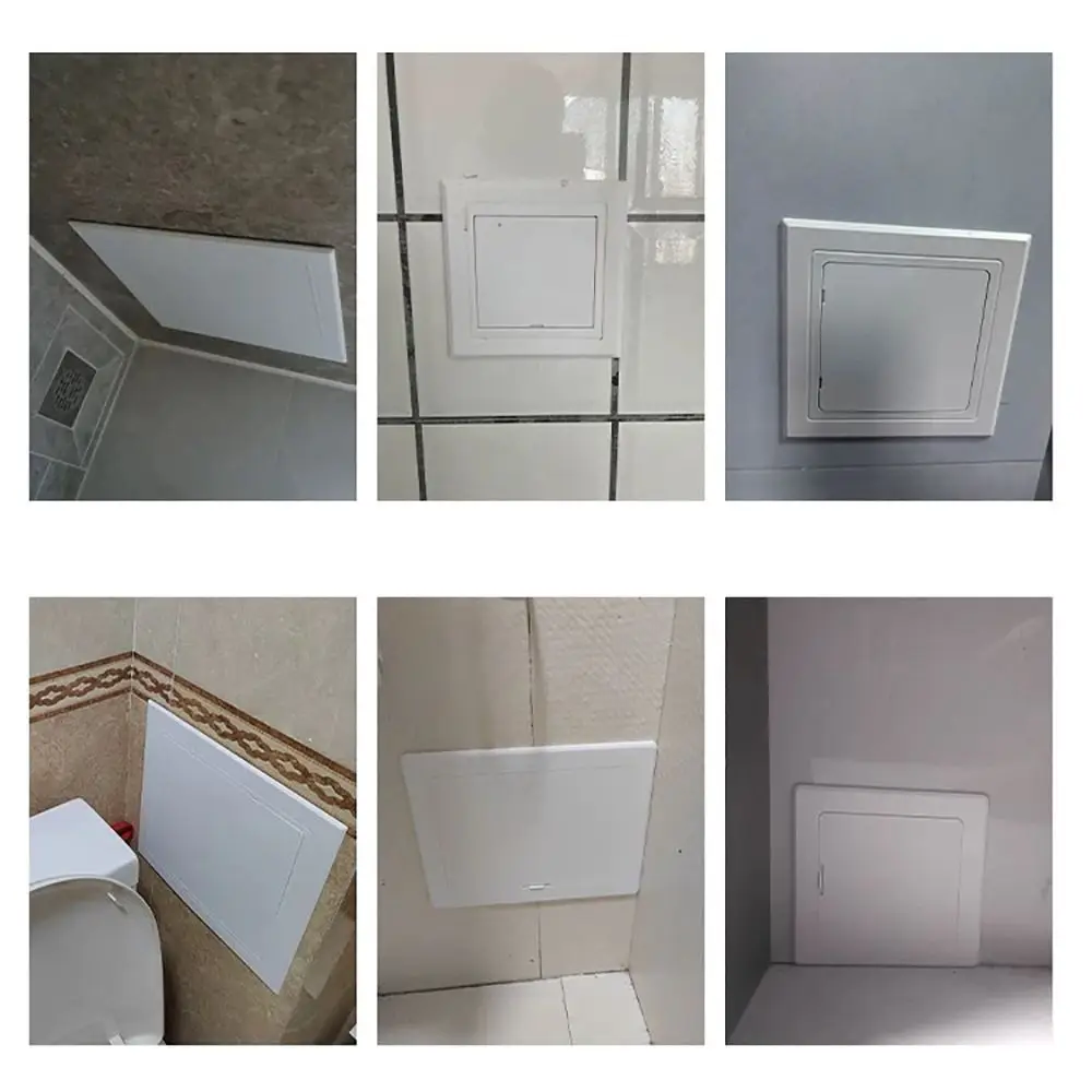 Box Door Lock White Access Panel Door Plastic Removable Inspection Hole Wall Access Doors Doors Wall Ceiling