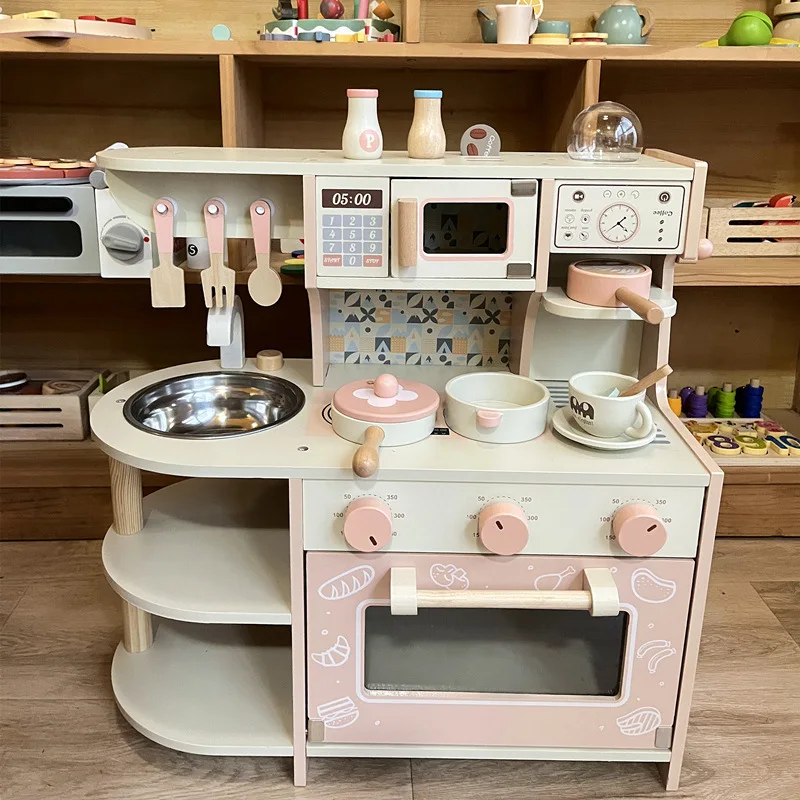Children's Simulation Kitchen Playing House Gas Stove Colorful Kitchen