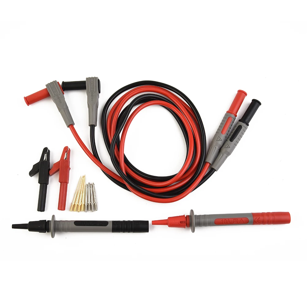 12 in 1 Multimeter Testing Equipment with 2mm Probes and For Alligator Clips for Meter Power and Electrical Troubleshooting