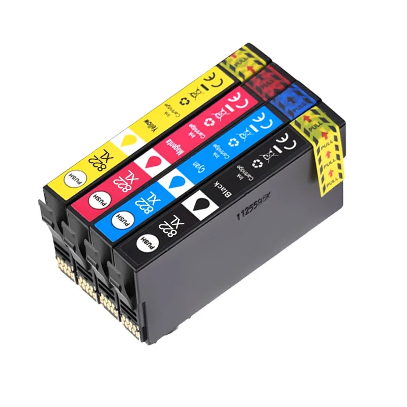 NEW 822XL T822 T822XL120-S Compatible Ink Cartridge for Epson WorkForce Pro WF-3820/WF-4820/WF-4830/WF-4834 Color inkjet Printer