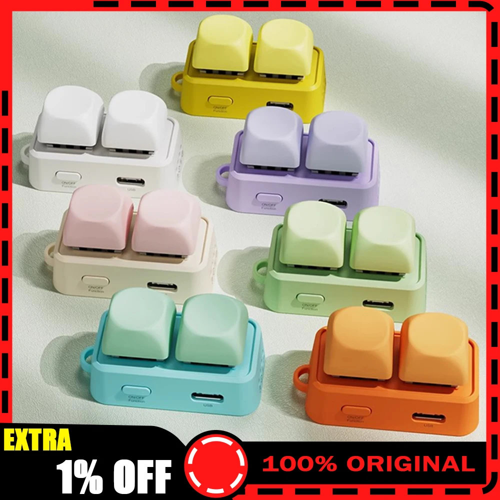 

HanLinYue Free2 Mini Wireless Mechanical Keyboard Bluetooth Page Flipper E-book Reader Mobile Phone Remote Control For XTEINK X4