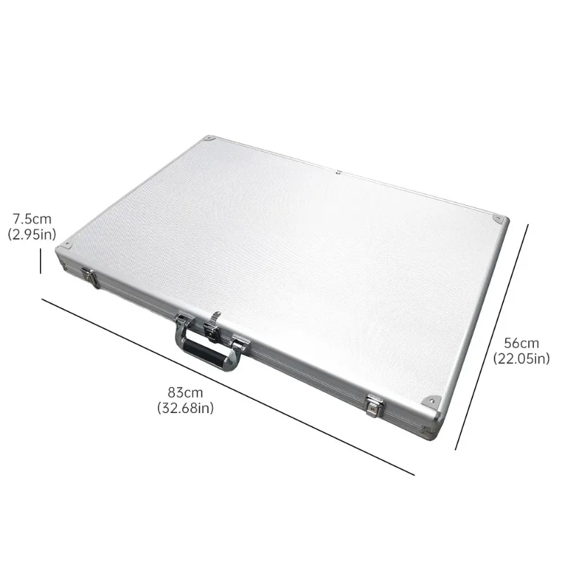 Lockable Aluminum Display Storage Case Portable Organizer Box for TCG Sports Cards Jewelry Collectible Items
