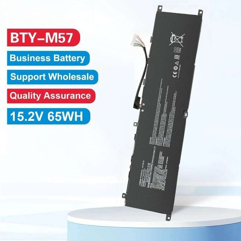 Rechargeable Laptop Battery BTY-M57 15.2V 4280mAh Compatible with MSI GP66 GP76 MS-17K3 MS-17K2 Leopard 10UG Series Notebook
