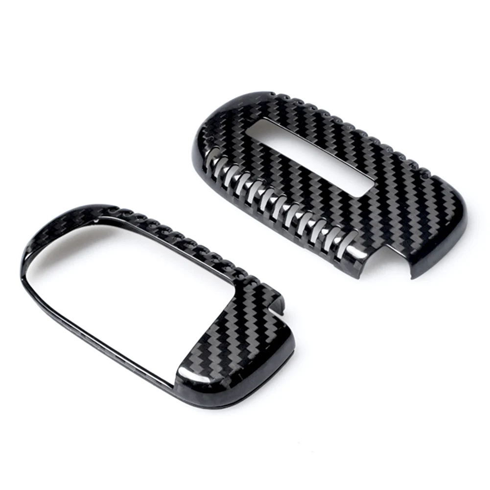 Auto Car Keyless Remote Fob Key Case Cover For Jeep Dodge Cherokee Renegade Carbon Fiber Styling