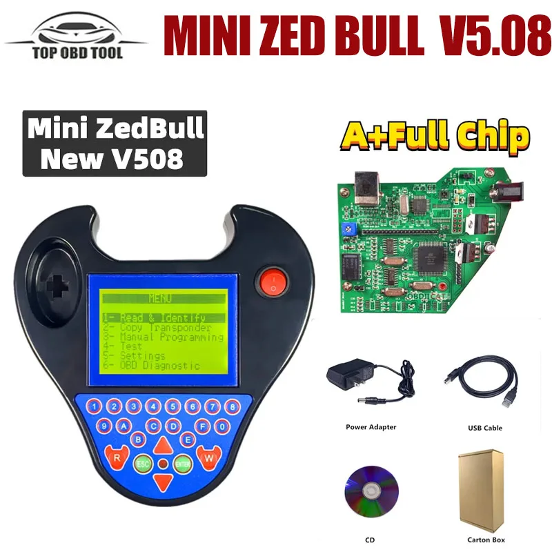 

Newest V508 Super Smart Mini ZedBull Car Transponder Key Programming Mini Zed bull Chip Copy Read Pin Code