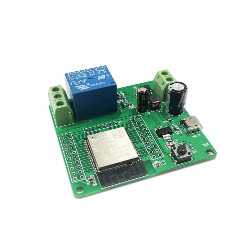 Fuente de alimentación de DC5-60V, módulo de relé único ESP32, placa de desarrollo ESP32 personalizada, Kits de módulos electrónicos de ESP32-WROOM para IoT