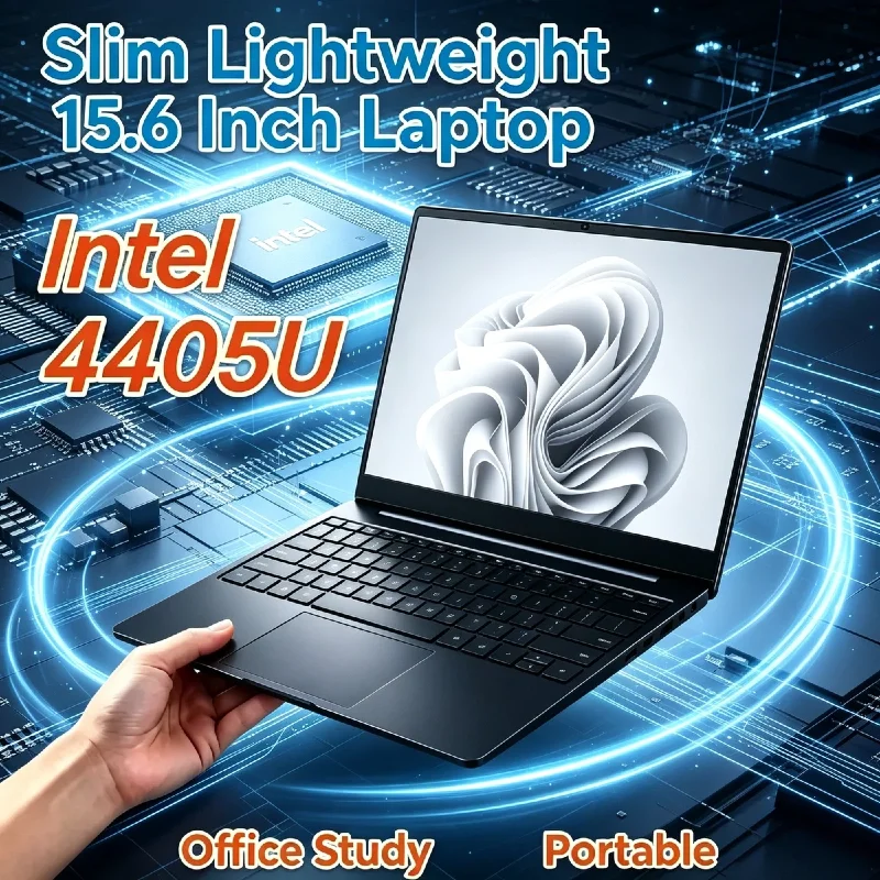 15.6" Sturdy Laptop Intel 4405U 120Hz FHD IPS Screen 5000mAh Battery Backlit Keyboard 32GB RAM 2TB High Speed SSD