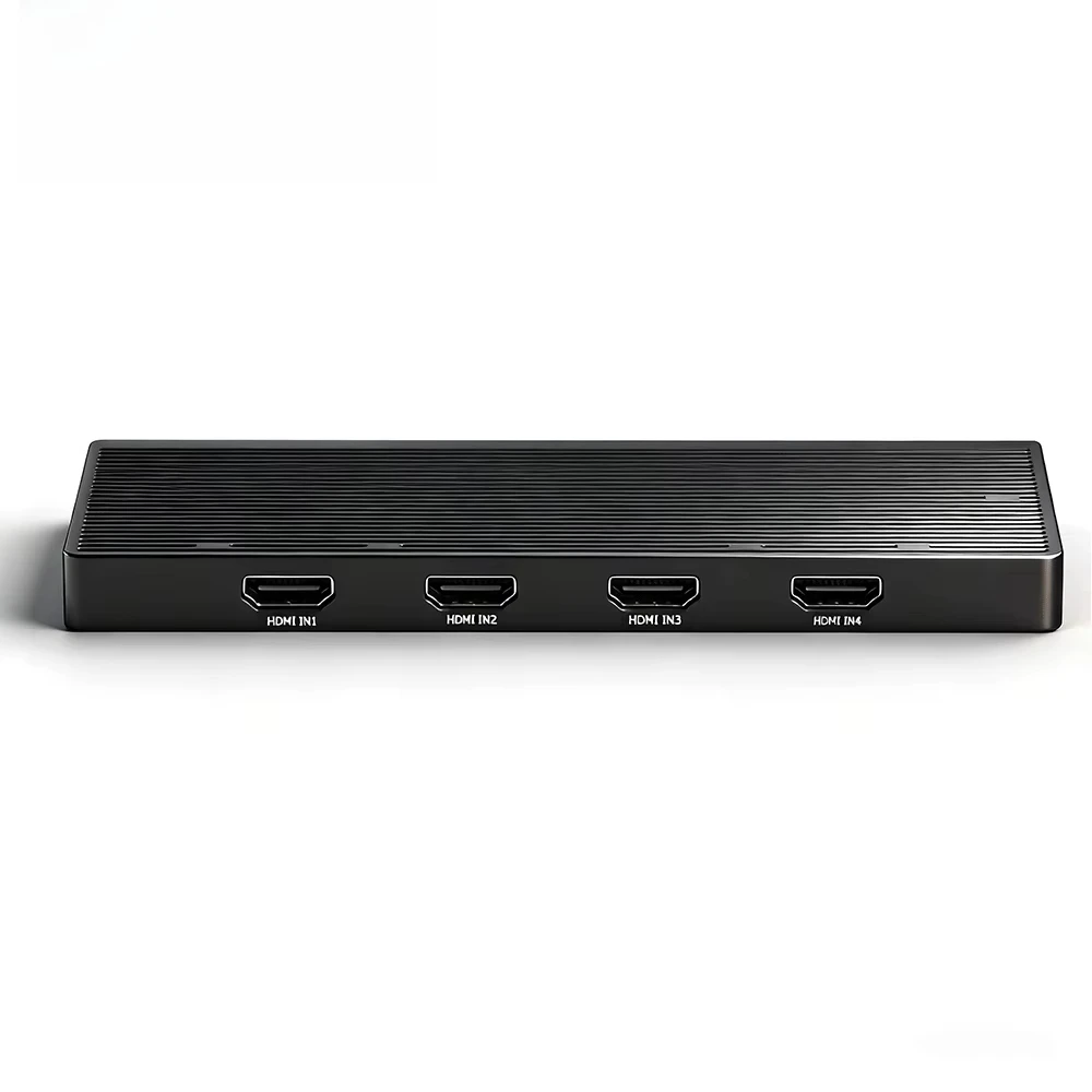 4 Channels 4K60 HDMI Capture Card 4 in 1 Out UVC USB 3.0 Video Capture with 4 HDMI Loopout for OBS