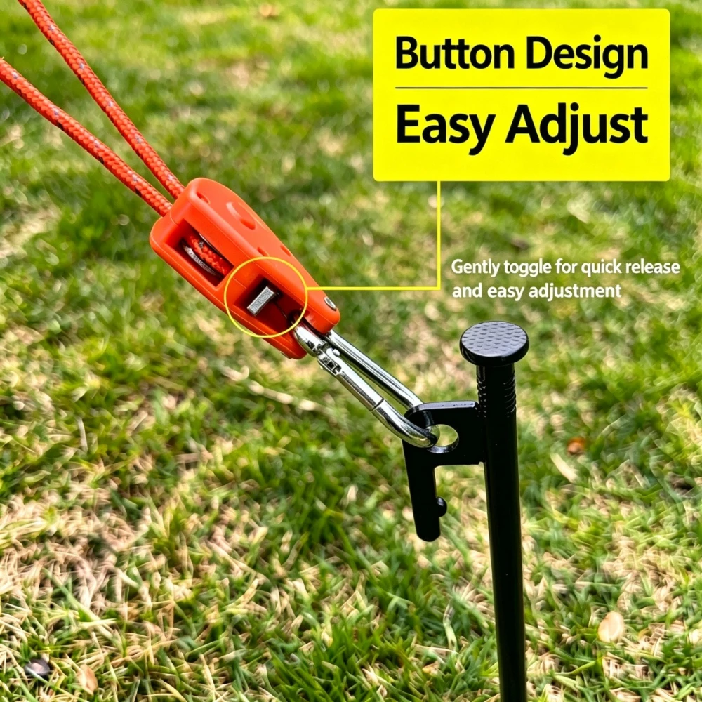 1~6Pcs Industrial Grade Heavy Duty Bungee Cords with Hooks, Outdoor Elastic Straps for Tarps, Luggage & Climbing Fixation