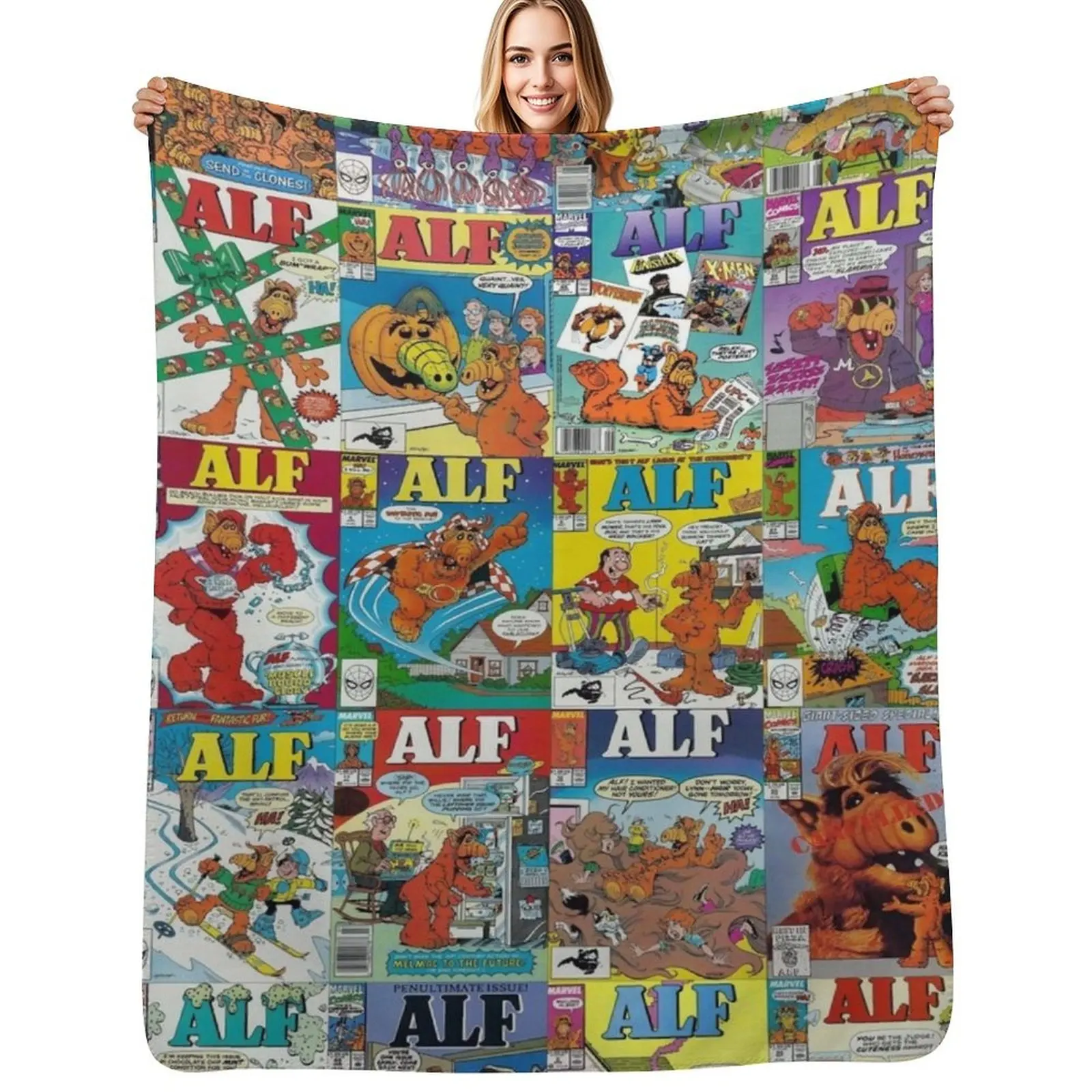 

Alf Throw Blanket Decorative Sofa warm for winter Thins Plaid on the sofa Blankets