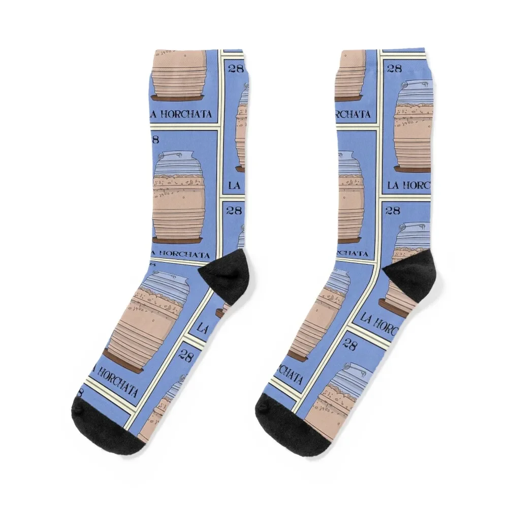 Horchata calcetines de bebida para hombre y mujer, medias de diseñador, regalos de navidad