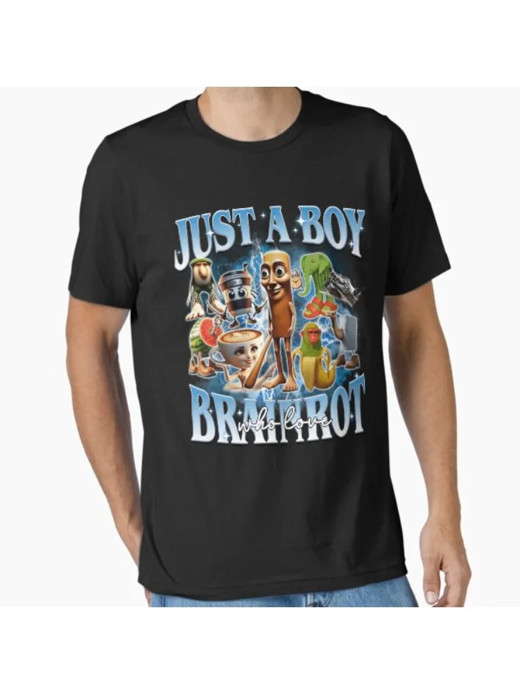 

Italian Brainrot t-shirt graphic Unisex Casual Comfort cotton round neck Streetwear Tees Short Sleeve Harajuku Breathable