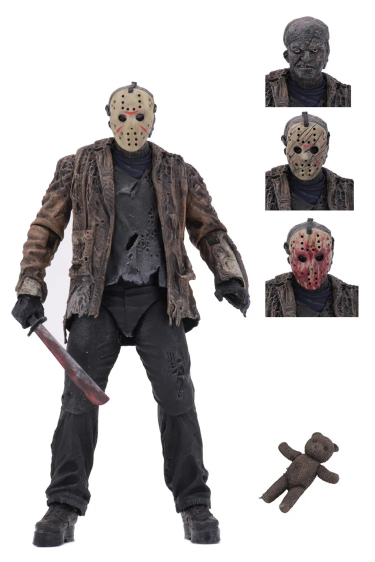 NECA оригинальная экшн-фигурка Freddy Vs. Jason из ПВХ, модель куклы 18 см NECA оригинальная экшн-фигурка Freddy Vs. Jason из ПВХ, модель куклы 18 см