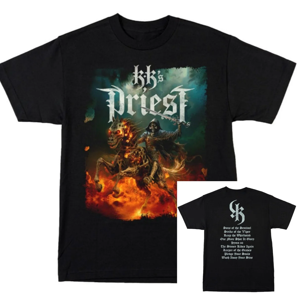 Judas Priest Hellborn for Leather World Tour Band T-Shirt 100% Cotton Graphic Tee Men Women Summer Streetwear Top