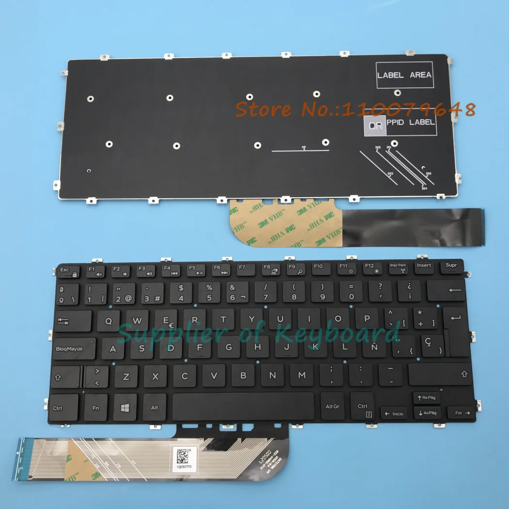 

NEW For Dell Latitude 3400 2019 Year Vostro 5481 5581 Laptop Latin Spanish/UK Keyboard No Backlit