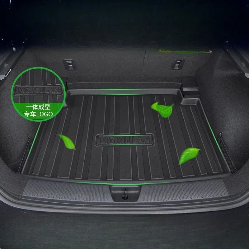 For MG4 EV Mulan 2022 2023 2024 Accessories Waterproof Car Rear Trunk Mat Floor Tray Boot Liner Carpet Protective Auto Stickers