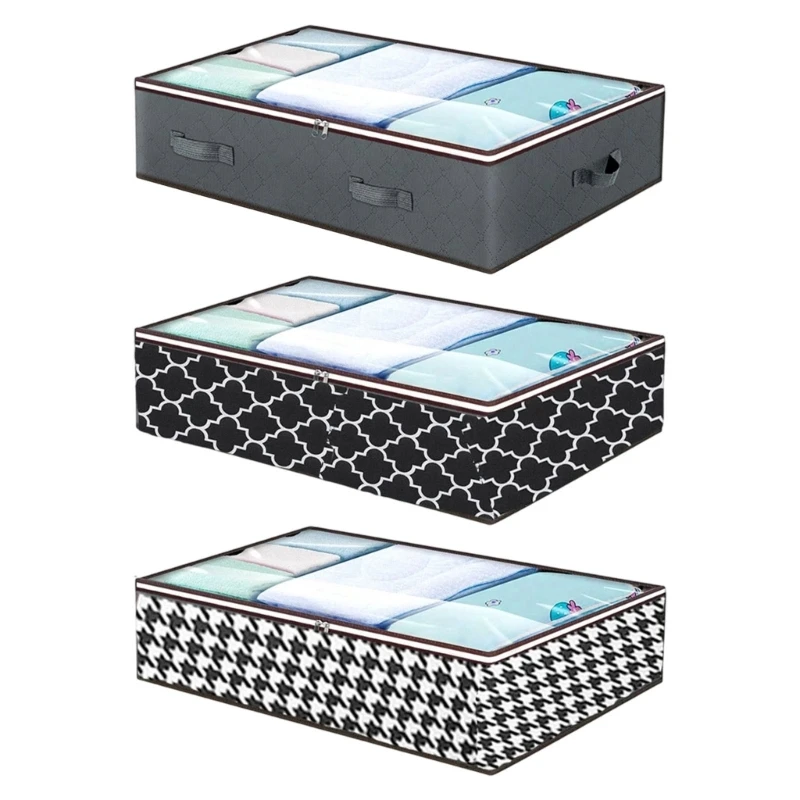 

Sturdy Nonwoven Fabric Storage Bag Convenient Acessory for Seasonal Clothes and Bedding in Closet or Under Bed