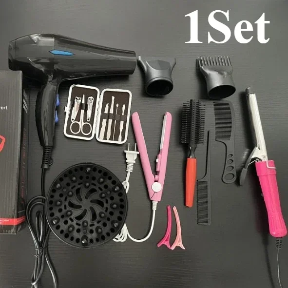 Haartrockner, 2200 W, professioneller, leistungsstarker Haartrockner, schnelle Erwärmung, heiße und kalte Einstellung, ionischer Luftföhn mit Luftsammel