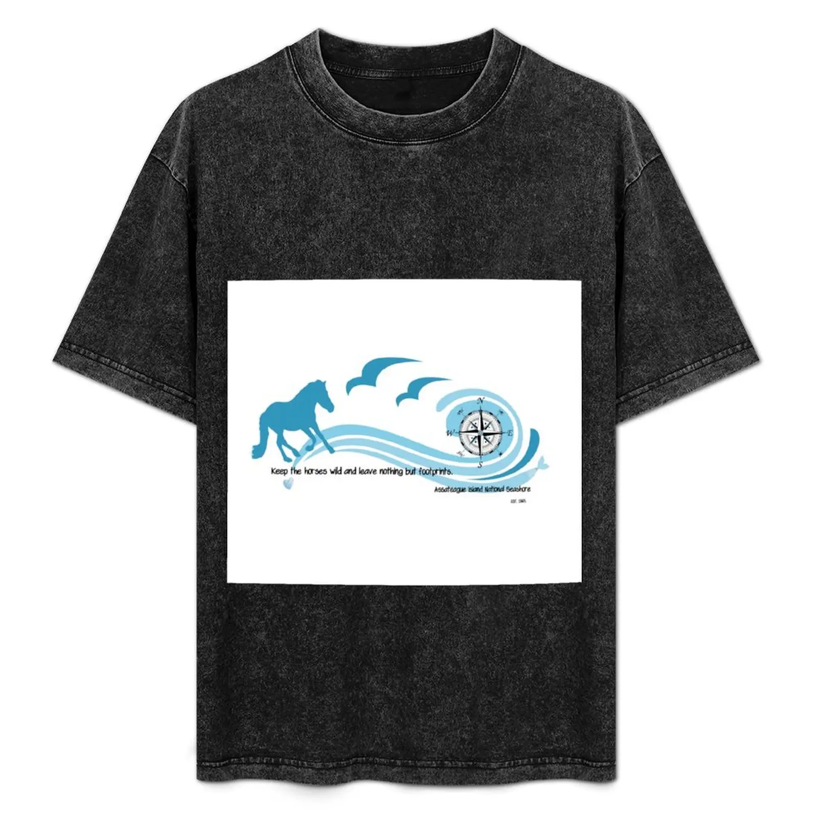 Leave Nothing But Hoofprints T-Shirt Summer Casual Loose T-Shirt