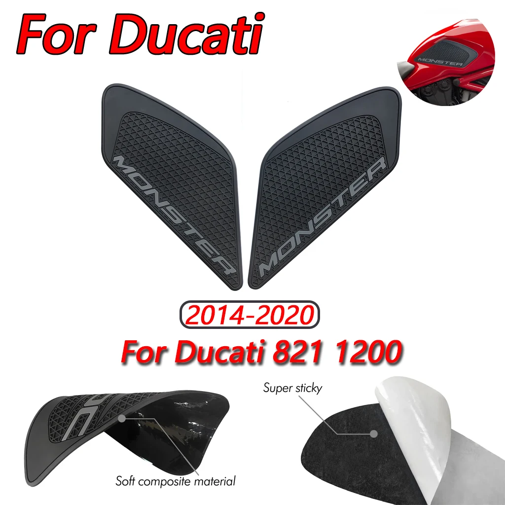 

For Ducati 797 2017-2019 821 1200 2014-2020 Motorcycle Modification Accessories Anti slip Fuel Tank Pad Protective Sticker Kit
