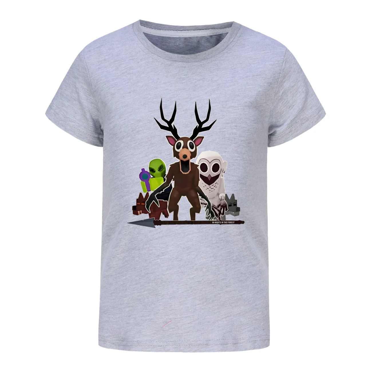 

Летняя футболка для девочек и мальчиков 99-ночей в лесу, детская футболка с изображением совы, футболка на день рождения