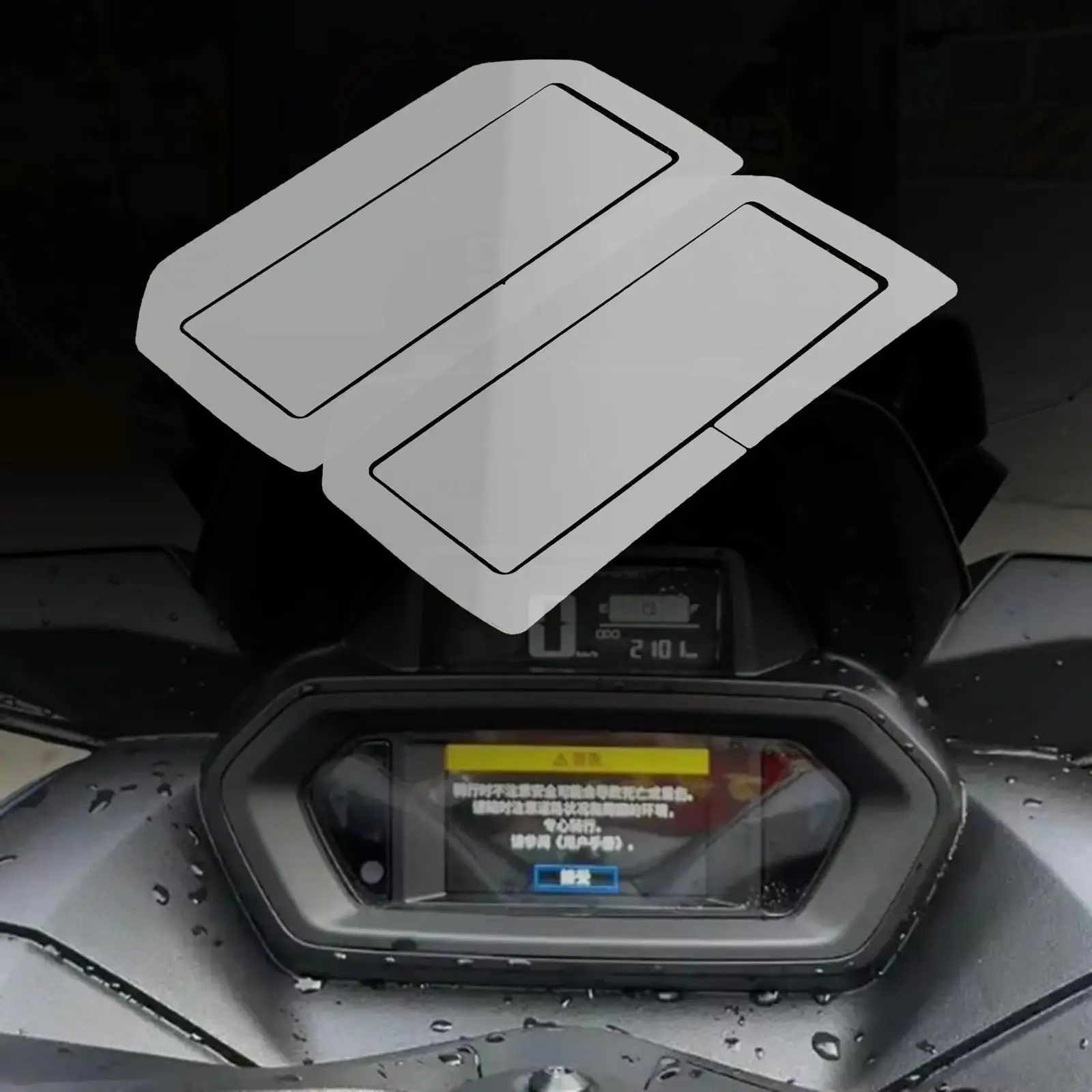 

2 Pieces Motorcycle Instrument Film Motorcycle Cluster Protector Films Transparent Easy to Clean for Yamaha Xmax300 2025