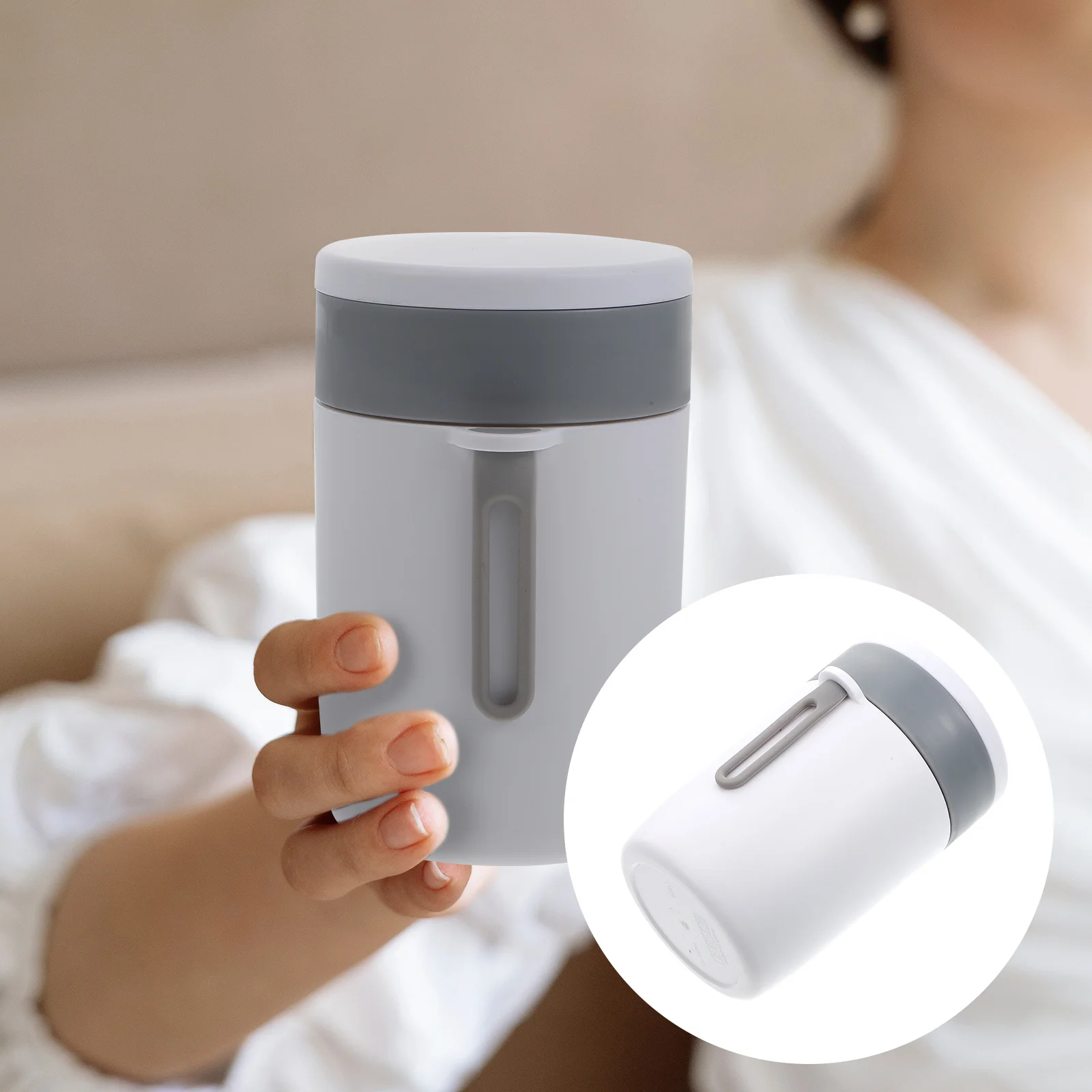 

1pc Insulated Soup Cup Portable Food Container For Breakfast Cereal Porridge Milk Wide Mouth Leak-Proof Thermal Jar Heat